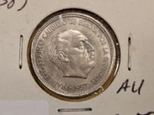 Semi-key 1957 (58) Spain 5 pesetas