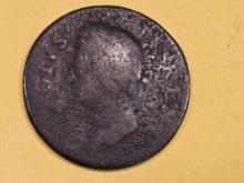 1750 Ireland 1/2 penny in A-G