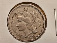 1865 Three Cent Nickel