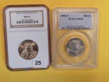 Two GEM Dollars with Ladies on them from NGC and PCGS