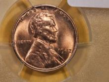 GEM! PCGS 1942 Wheat cent in Mint State 65 RED