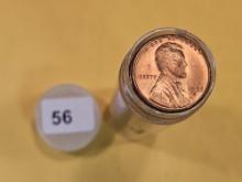 Brilliant Uncirculated Red roll of 1953-S Wheat cents