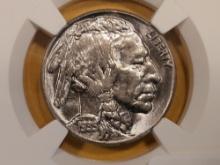 * GEM! NGC 1935-S Buffalo Nickel in Mint State 65