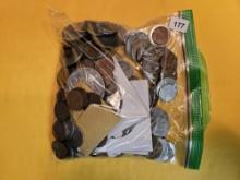 TWO POUNDS of mixed world coins