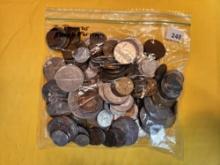 TWO POUNDS of mixed World Coins