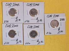 ERRORS! Five Dime Blank Planchets