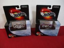 Hot Wheels Die Cast 100% Hot Wheels Harley Davidson Pair