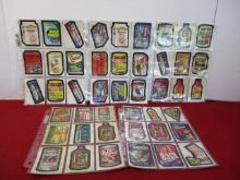 Topps Wacky Trading Stickers-Lot of 45