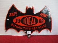 IDEAL TOYS Batman Porcelain Advertising Sign