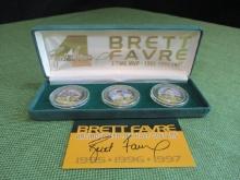 National Coin Mint Brett Favre MVP J.F.K. Uncirculated Half Dollars