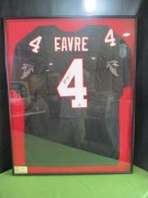 Brett Favre Autographed Atlanta Falcons Framed Jersey