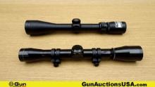 Leupold, Nikon Scopes . Good Condition. Lot of 2- 1- Gloss Black Leupold M8-4x, with Scope Rings, wi