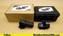Holosun HS510C & HM3X Combo Optic. NEW in Box. 2MOAA Red Dot Rifle Sight, 3 Setting Reticle, & 3x Po