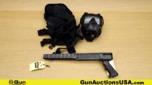 Ramline, Black Hawk, Etc. Stock, Gas Mask, Tactical Bag. Good Condition. Lot of 3; 1- Ruger 10.22 St