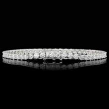 18K White Gold 6.00ct Diamond Bracelet