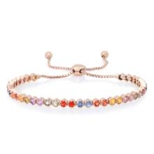 14K Rose Gold Setting with 3.44ct Sapphire and 0.04ct Diamond Bracelet