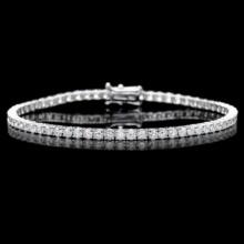 18K Gold 4.56ct Diamond Bracelet