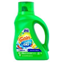 Gain Liquid Laundry Detergent Oxi Boost, Waterfall Delight, 1.36 L