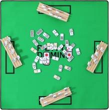 KROFEM Dominos with Domino Tiles, Top Non Slip, Spil Proof Mat, 34x34
