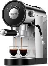 ILAVIE Espresso Machine with Steamer, 20Bar, with 30 oz Removable Tank, 1250W