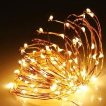 2 Pack 100 LED Copper String Lights for Bedroom, Wedding, Christmas, Garden Party, $19.99 MSRP