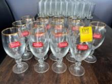 QTY. 13 - STELLA ARTOIS BEER GLASSES