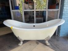 VINTAGE STYLE CLAW FOOT TUB,  72" X 31" WIDE