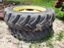 John Deere 10 Lug Rims & 480/80r46 Tires