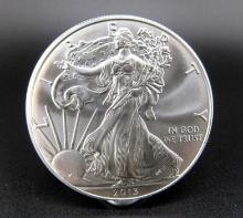 2013 LIBERTY SILVER EAGLE 1 OZ FINE SILVER DOLLAR