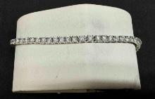 14kt White Gold And Diamond Tennis bracelet