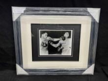 Muhammad Ali and Joe Frazier Signed Framed Photograph Autographs Verified