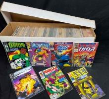 Long Box Full of Over 250 Comics. What If Ghost Rider, Robocop, Green Lantern more
