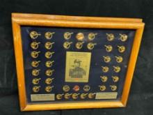 Vintage Lmtd Padres 1984 National League Championship Series Framed Pins