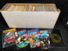 Long Box of Approximately 300 Image Comics. The MAXX, Troll, Supreme more