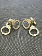 Steel Handcuff Cufflinks With COA 12.18 Grams