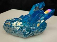 Blue Pearlescent Crystal Cluster 107.8g