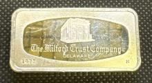 2.3 Oz Sterling Silver The Milford Trust Bullion Bar