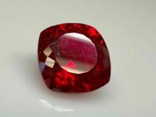 Doves Blood Deep Red Ruby cushion Cut Gemstone Breathtaking 12ct