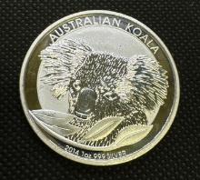 2014 Australian Koala 1 Troy Oz .999 Fine Silver Bullion Coin