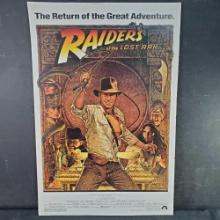 Unframed vintage movie poster/print Raiders Of The Lost Ark