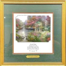 Framed Art Thomas Kinkade The Garden of Prayer 15x15
