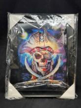 Lenticular Pirate Skull Framed Art