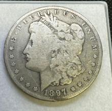 1897-O Morgan Silver Dollar 90% Silver Coin 25.84 Grams