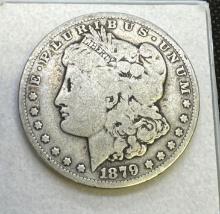 1879-S Morgan Silver Dollar 90% Silver Coin 25.78 Grams