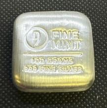 Fine Mint 100 Gram 999 Fine Silver Bullion