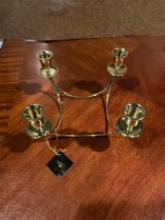 Vintage Partylite Brass Quartet Candleholder - New in Box