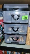 organizer and sewing supplies