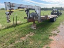 24ft gooseneck flatbed trailer 5ft dovetail