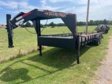 2016 Texas Pride 24ft gooseneck flatbed