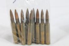 1 bag mixed rifle ammo, approx 150 rounds